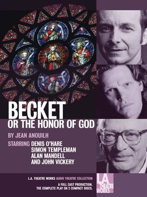 cover image of Becket Or The Honor Of God